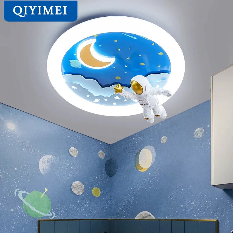 Lampadario astronauta cosmo sospeso per bambini