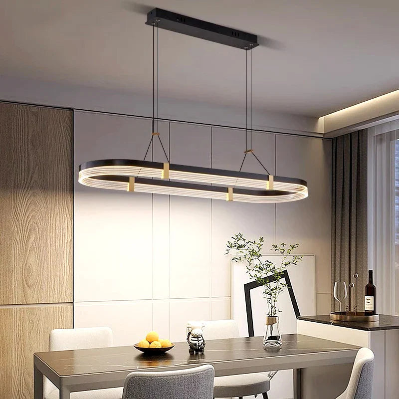 lampadario moderno LED per illuminazione interna sospensione plafoniera