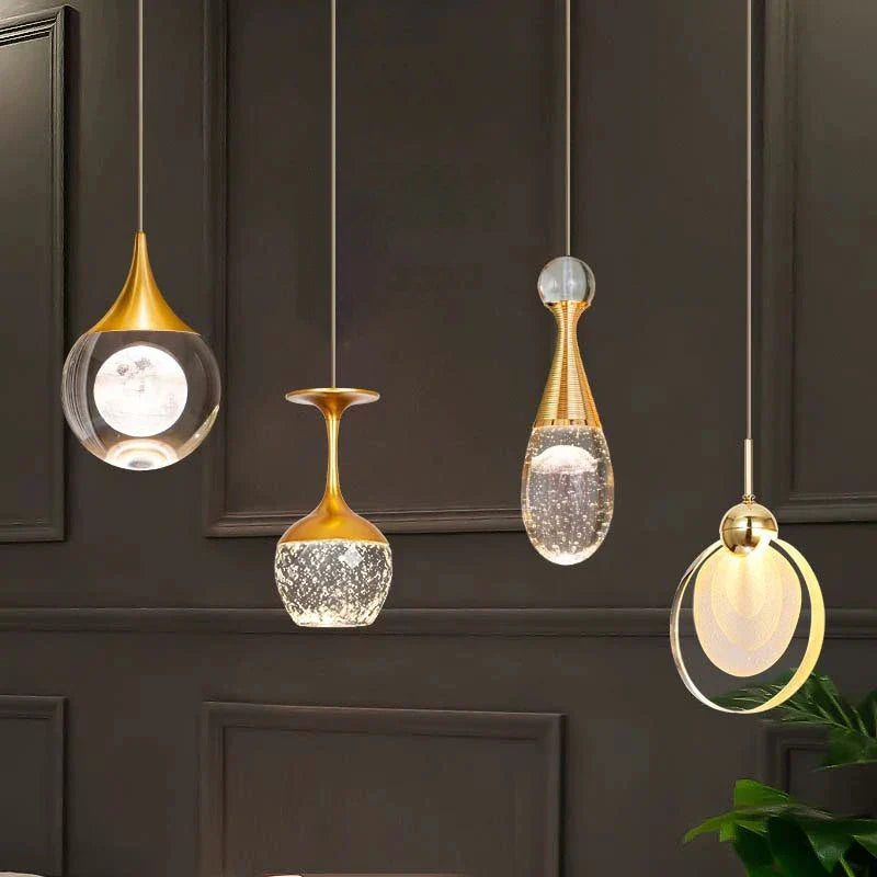 lampadario nordico in cristallo per decorazione moderna ed elegante