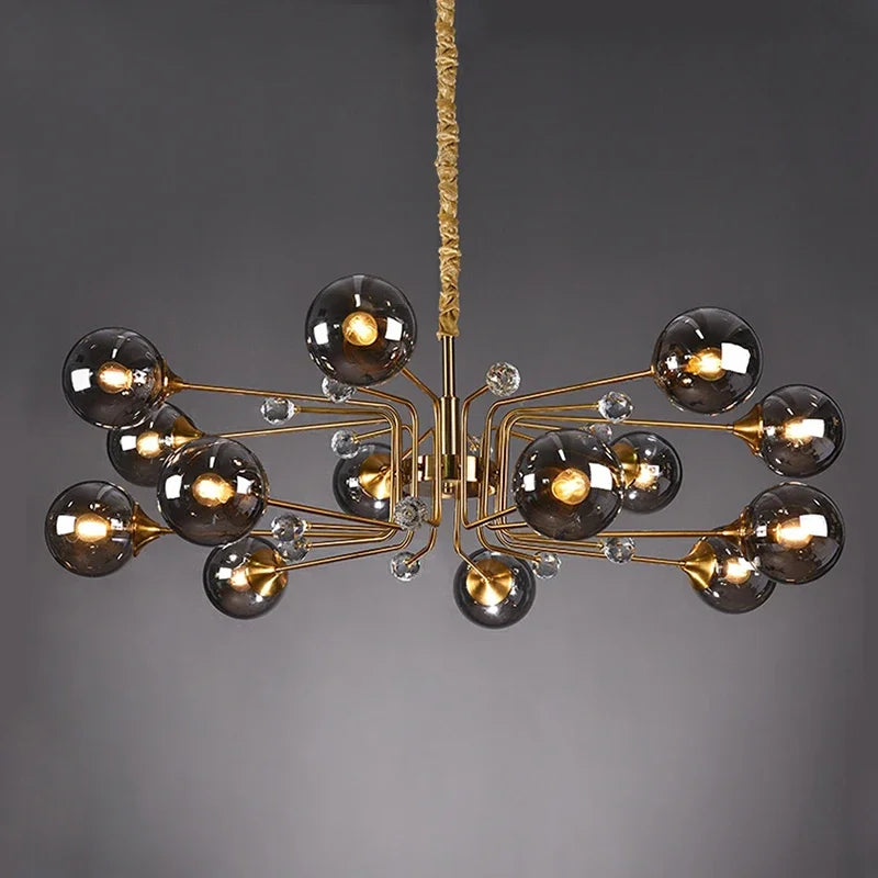 lampadario moderno minimalista a forma di fagioli magici per interni decorativi