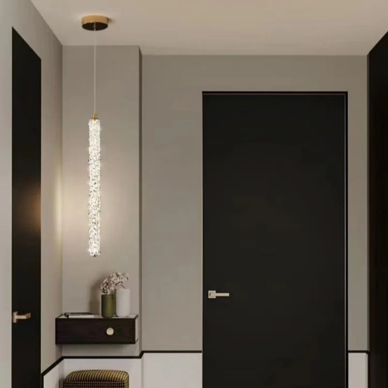 lampadario in cristallo di lusso per interno moderno ed elegante