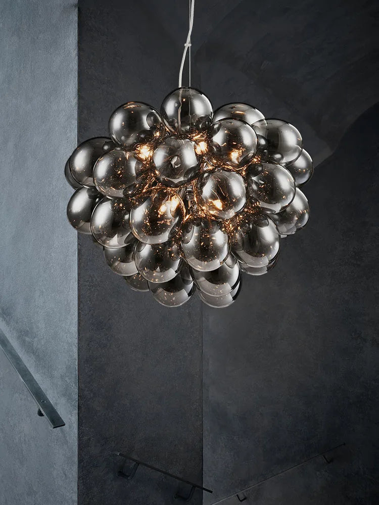 Lampadario postmoderno industriale in vetro sospeso decorativo
