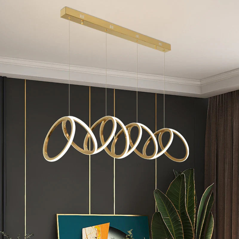 Lampada a sospensione LED Anello Lusso Moderno