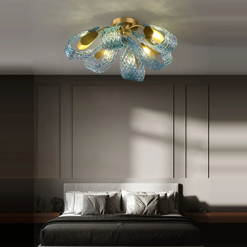 lampadario led in cristallo sospensione illuminazione lampada