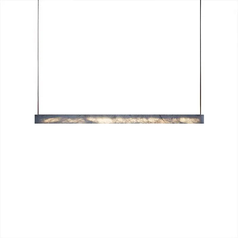 Luxe Lungo Decorazione d'Arte Sospensione Luce Moderna Minimalista Sala da pranzo Lampadari di Alta Gamma Imitazione Marmo LED Lampadario per Esposizione