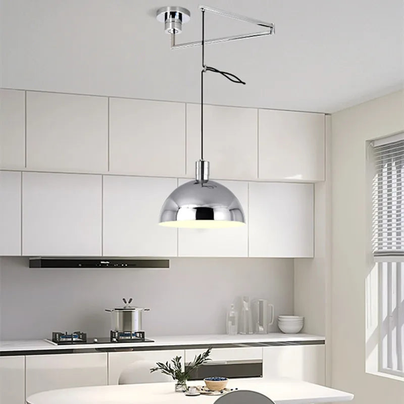 Lampadario pieghevole nordico luminoso e pulito