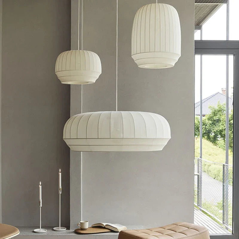 lampadari minimalisti in tessuto elasticizzato nordico per decorazione casa