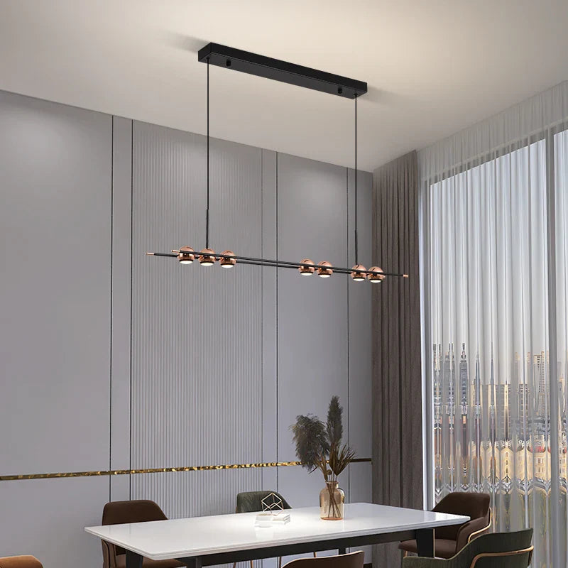 lampadario moderno a sfere minimalista per decorazione d'interni