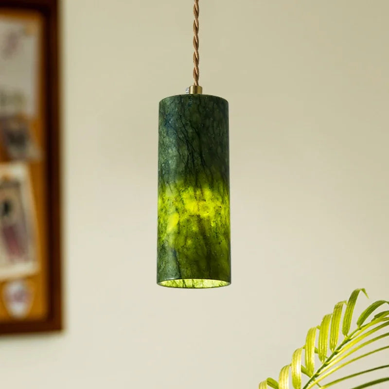 lampadario in giada naturale stile medievale creativo retrò per decorazione d'interni