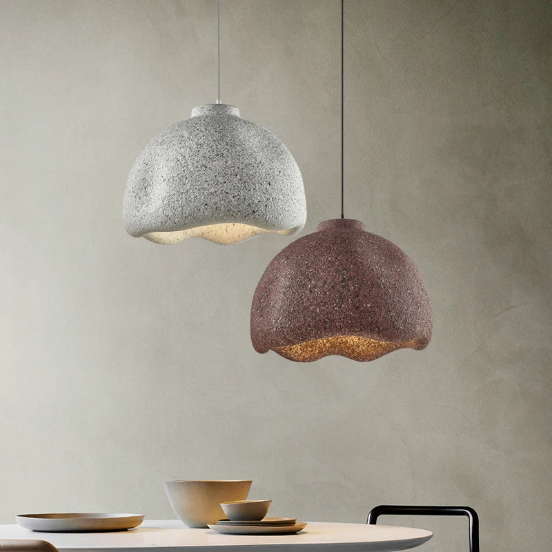 lampadario minimalista giapponese wabi sabi per bar nordico e studio