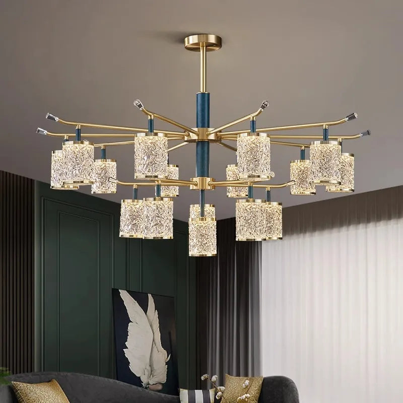 Lampadario moderno di lusso a LED per illuminazione interna