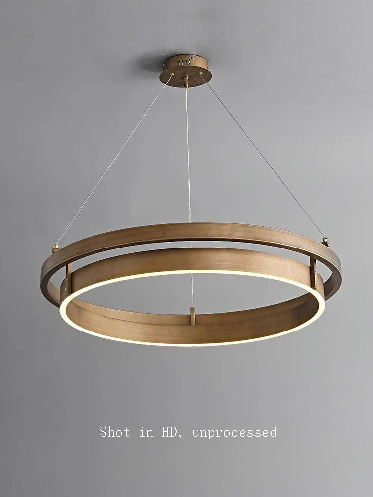 lampadario creativo 	 design bronzo sospensione led a mano