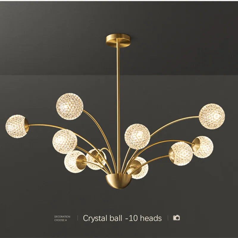 Lampadario essenziale nordico contemporaneo luminoso