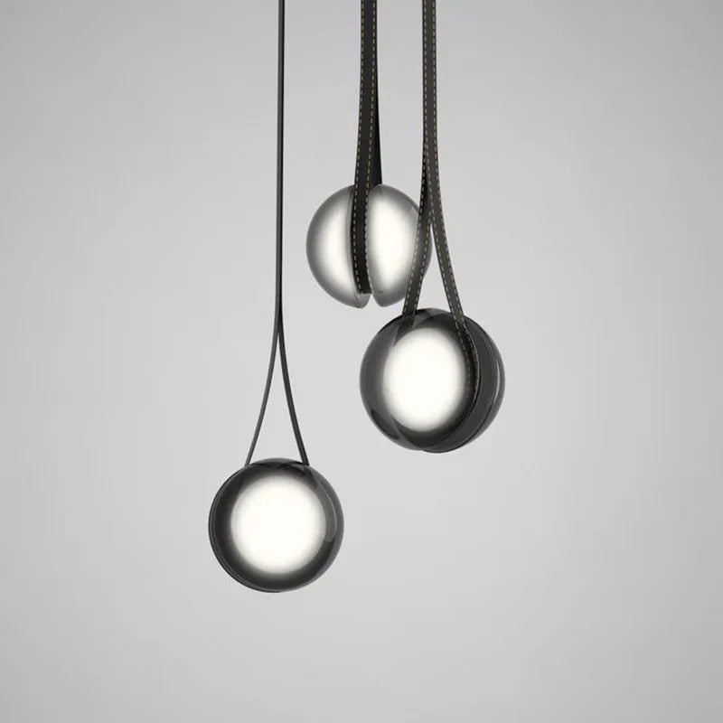 lampadario creativo yoyo in vetro per decorazione moderna interna