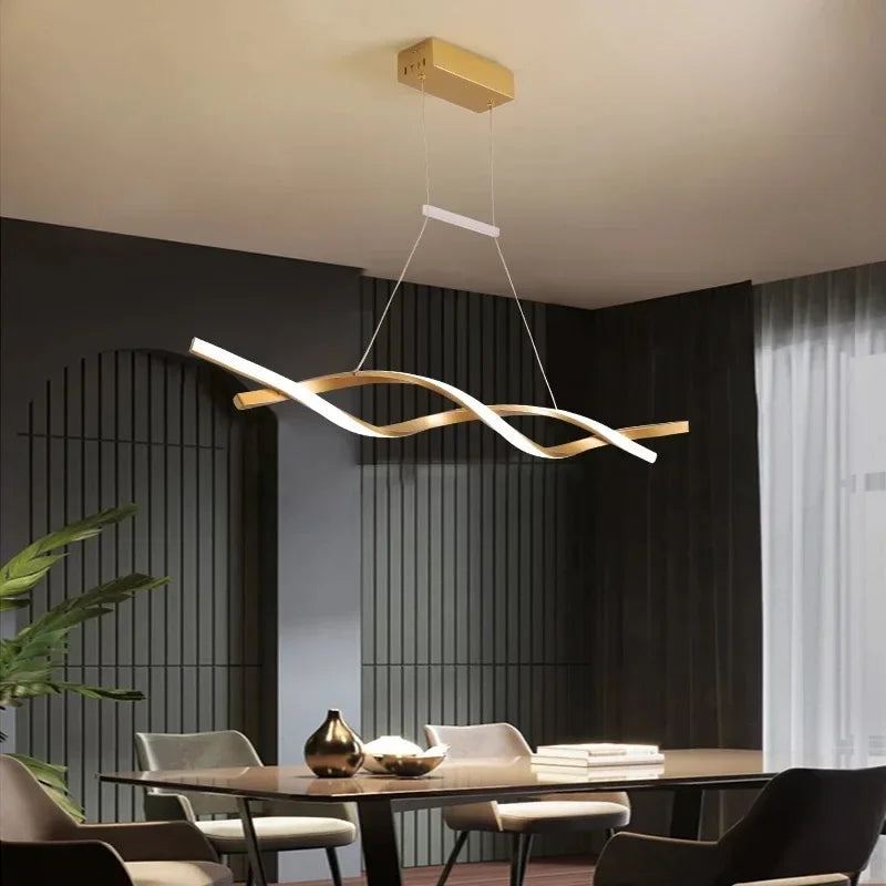 Lampadario LED rotante contemporaneo elegante