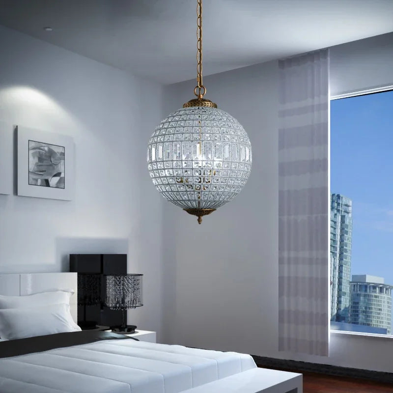 lampadario vintage in cristallo stile lusso moderno decorazione interna