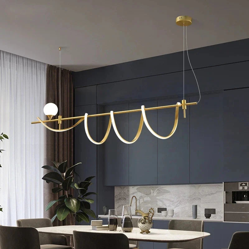 Lampadario design moderno in vetro bianco