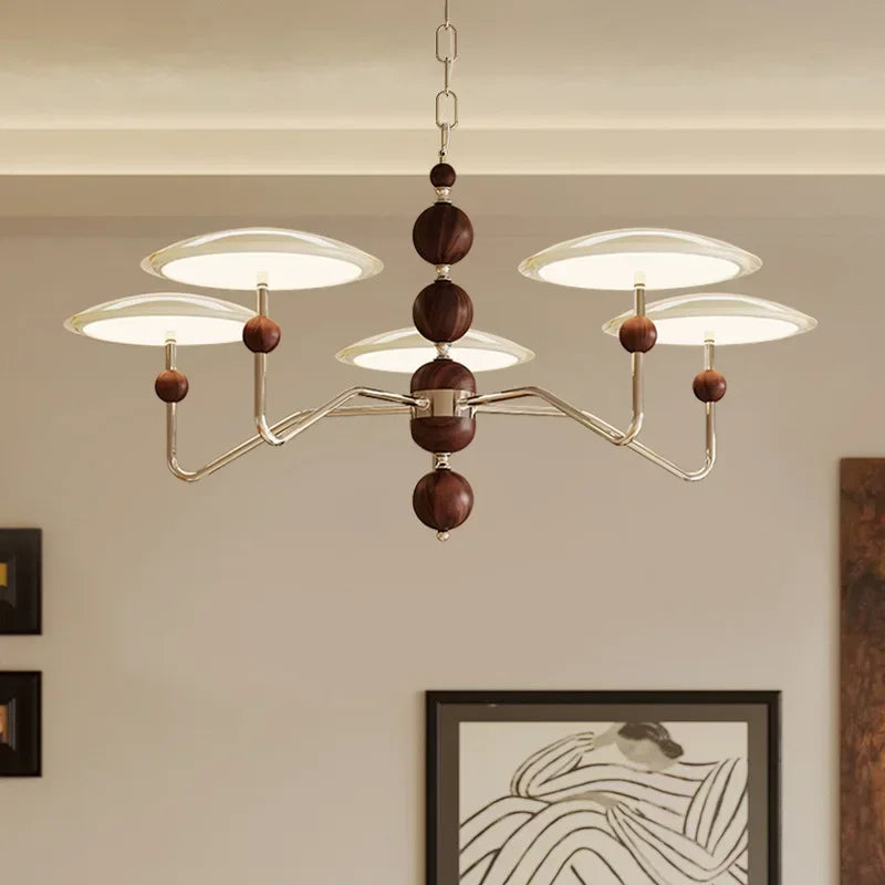 lampadario moderno nordico design disco volante con luce led