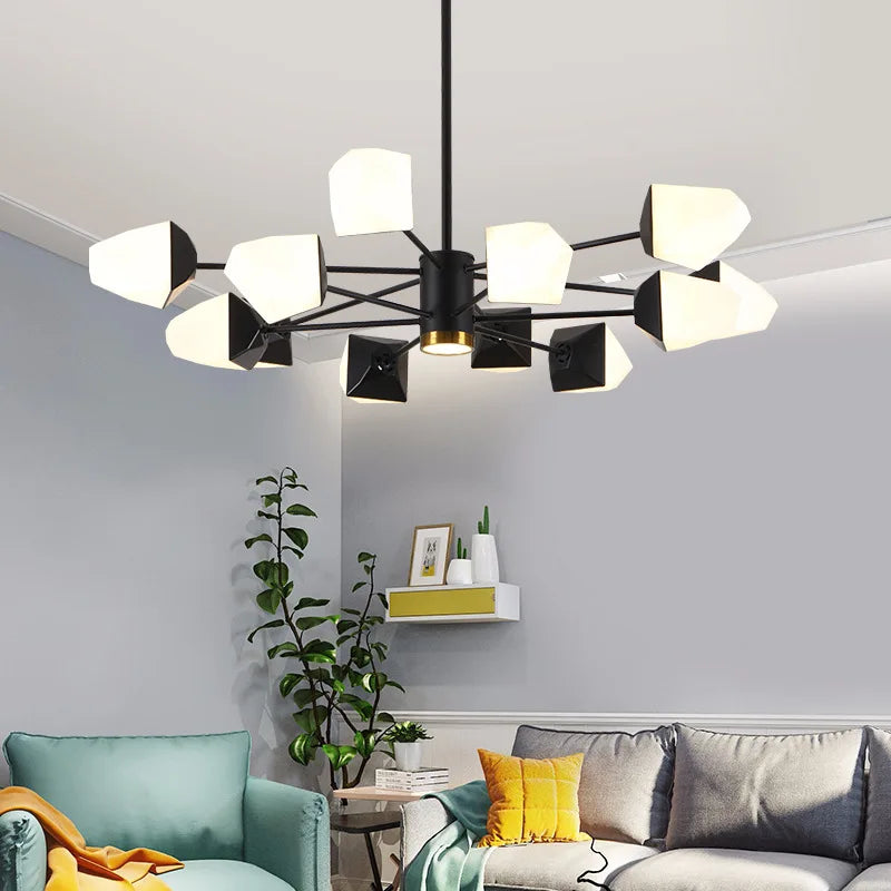 lampadario moderno a LED per un\'illuminazione magica interna
