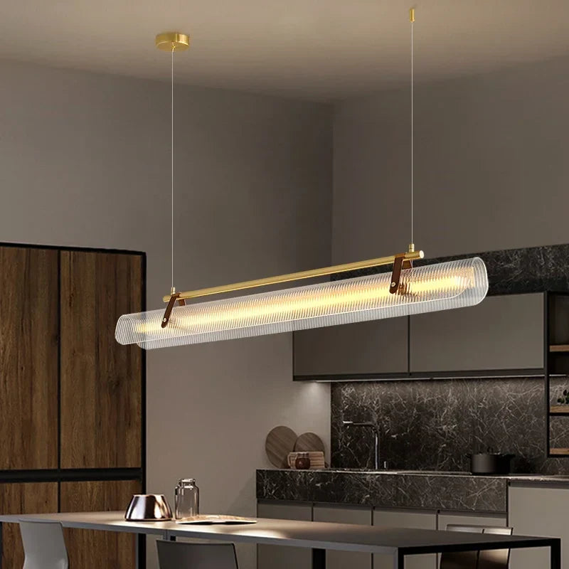 Lampadario design acrilico luminoso contemporaneo