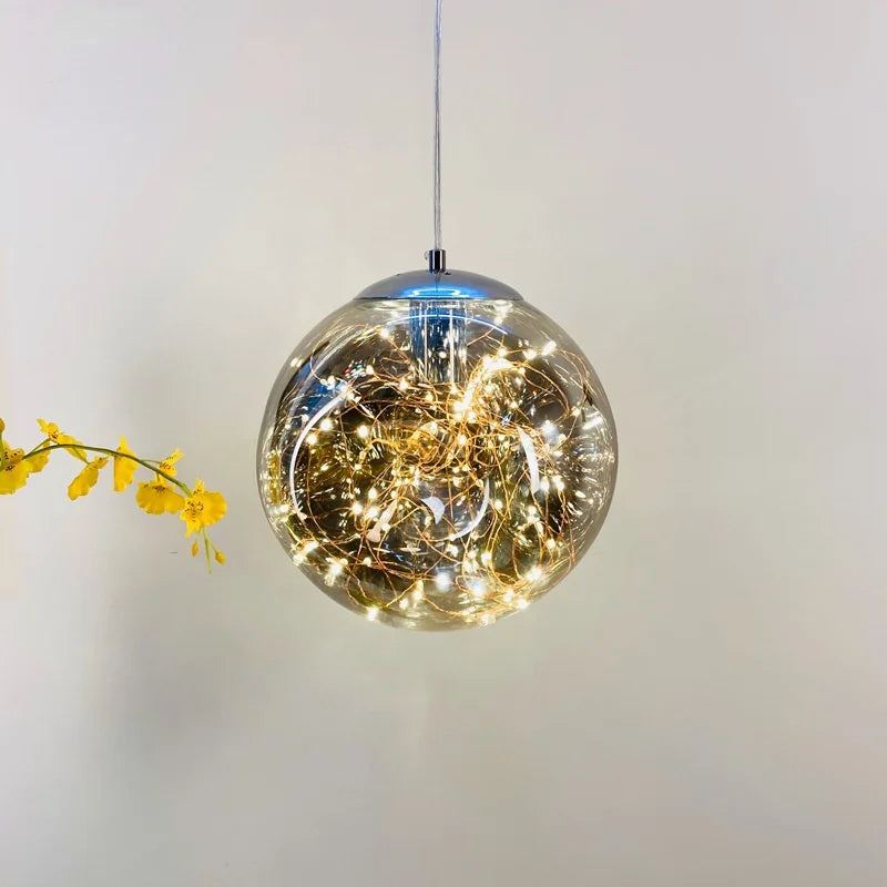 Lampadario nordico contemporaneo luminoso