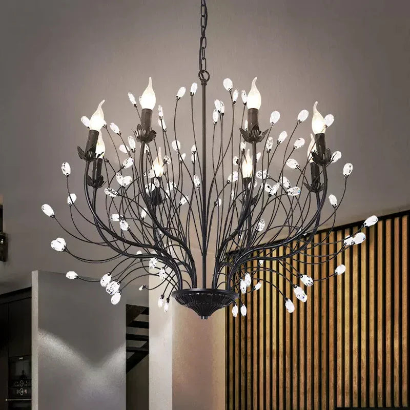 lampadario led in cristallo design per un interno elegante e moderno