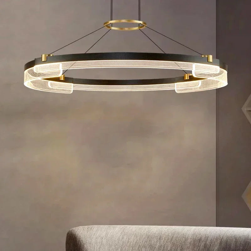 lampadario minimalista nordico in acrilico per decorazione moderna