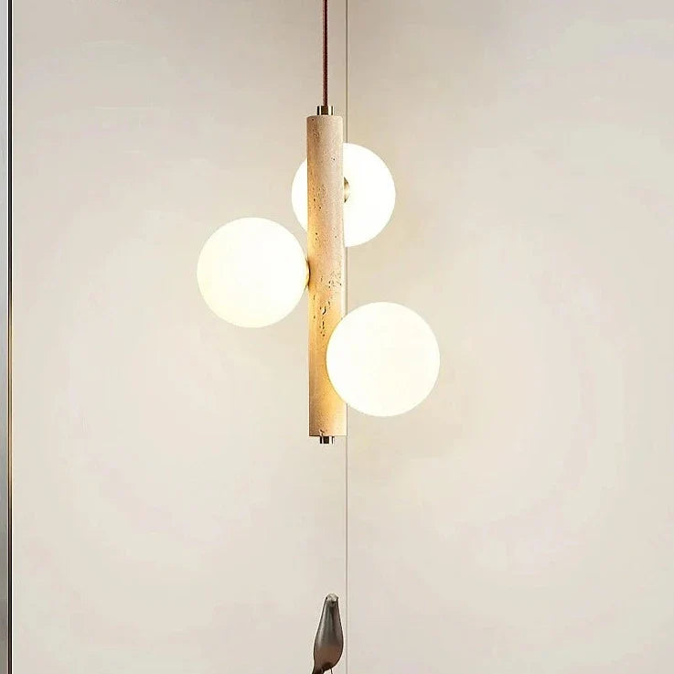 Lampada a sospensione LED stile crema lampada da comodino lampadario bolla palla magica fagiolo perla retrò ristorante lampade lunghe