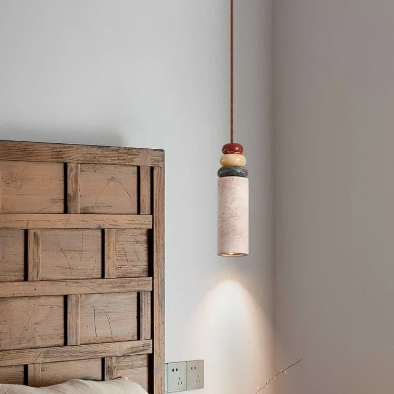 lampadario moderno in pietra naturale per decorazione d'interni