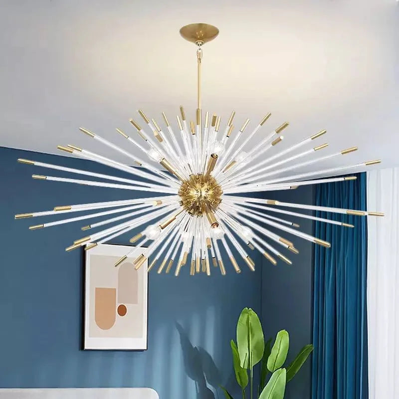 lampadario di lusso 	 design in cristallo soffione LED sospeso