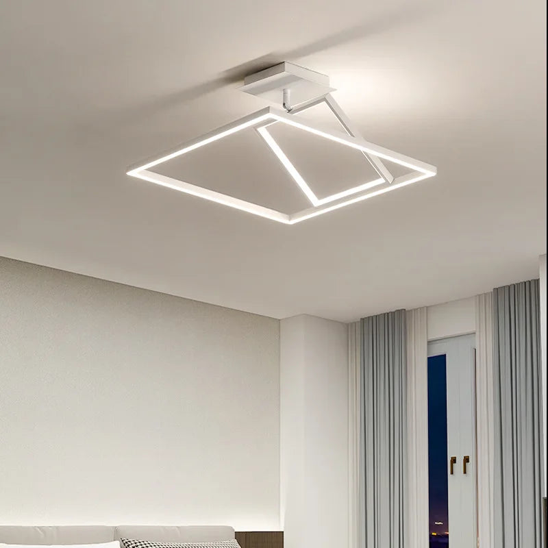 Lampadario quadrato elegante contemporaneo luminoso