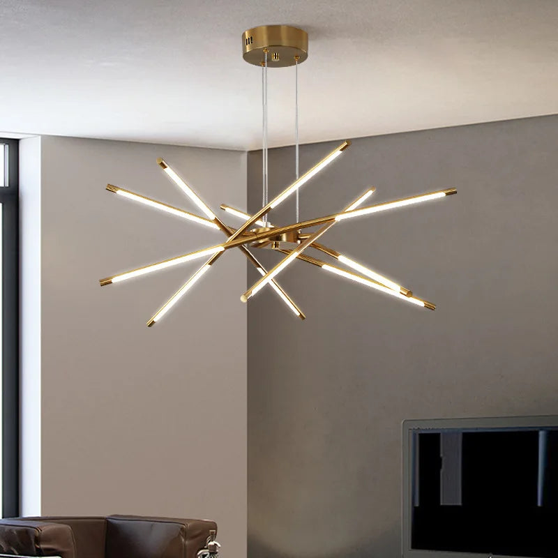 Lampadario LED contemporaneo originale luminoso