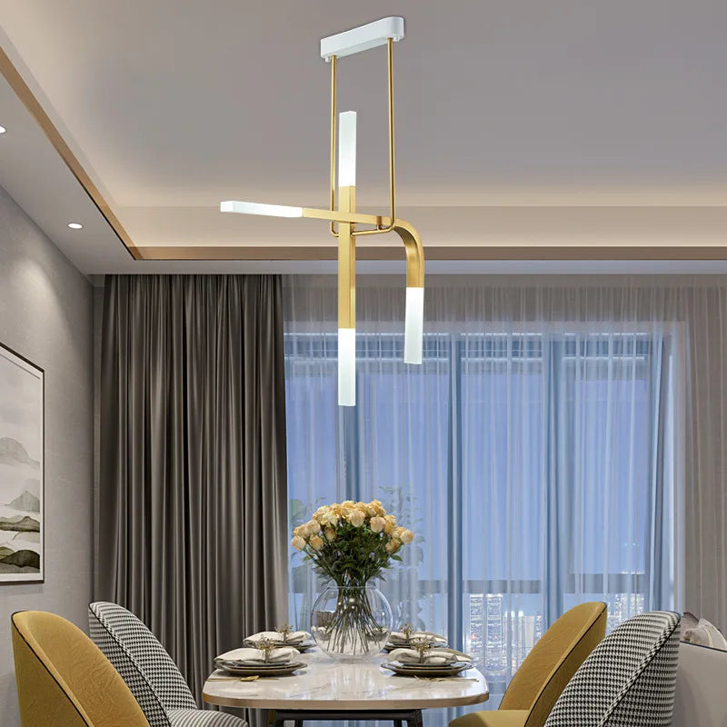 lampadario led creativo a forma di U per illuminazione moderna