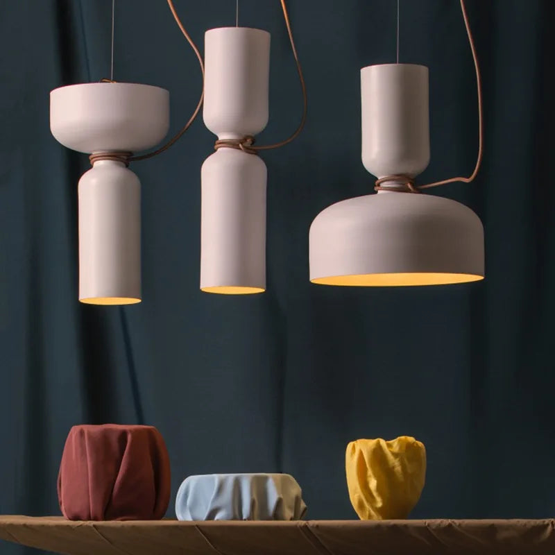 lampadario d'arte creativo danese in ferro battuto ideale per ristorante