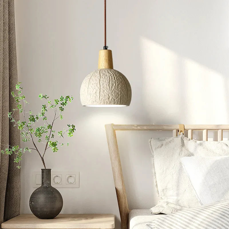 lampadario giapponese wabi-sabi stile nordico per decorazione d'interni