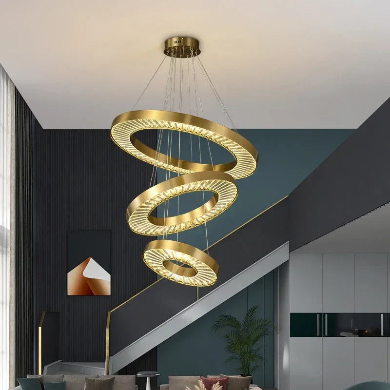 Lampadario in cristallo LED moderno sofisticato