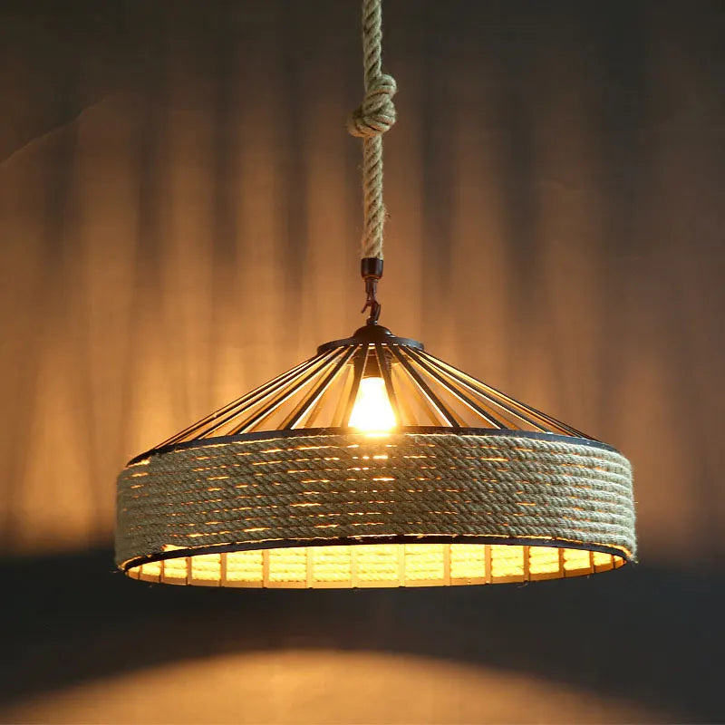 corda in ferro industria americana loft lampadario creativo faro ristorante bar caffè luce sala da pranzo sospensione lampada DropLight
