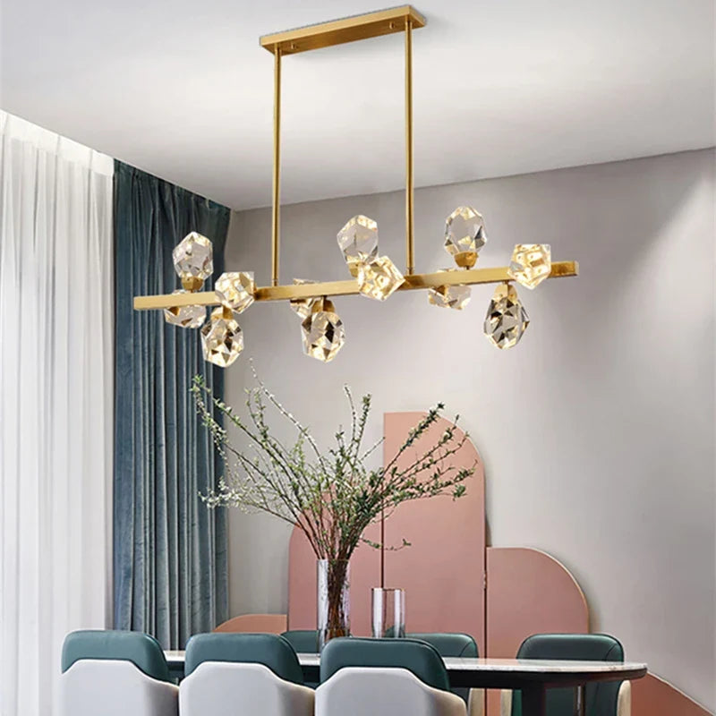 Lampadario design in cristallo nordico