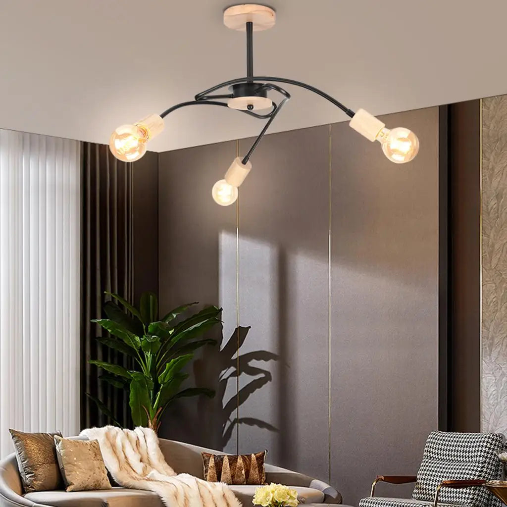Lampadario a sospensione Sputnik cromato moderno