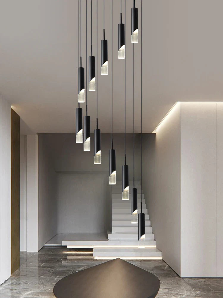 lampadario nordico moderno in acrilico per illuminazione creativa interna