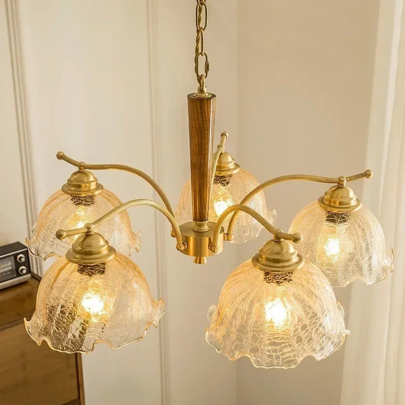 lampadario sospeso nordico retrò paralume in tessuto plissettato lampada decorativa