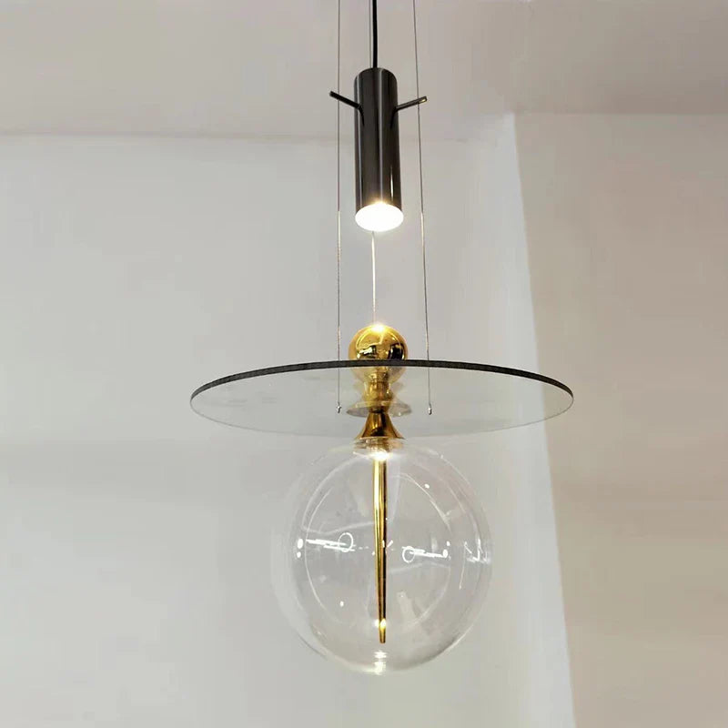 lampadario in vetro design post-moderno per decorazione interna