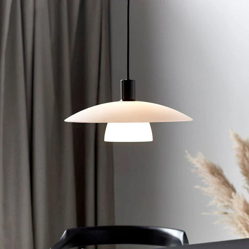 lampadario in vetro stile giapponese minimalista per ristorante e caffè