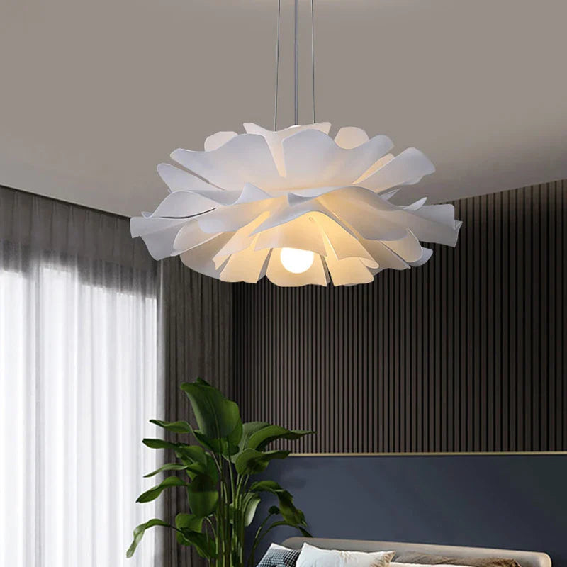 Nordico LED salotto camera sospensione luci camera ragazze illuminazione creativa designer sala da pranzo lampada Net rosso fiore lampadario
