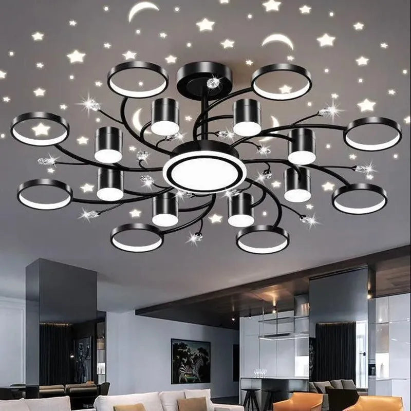 lampadario led cielo stellato nordico variabile decorativo alla moda