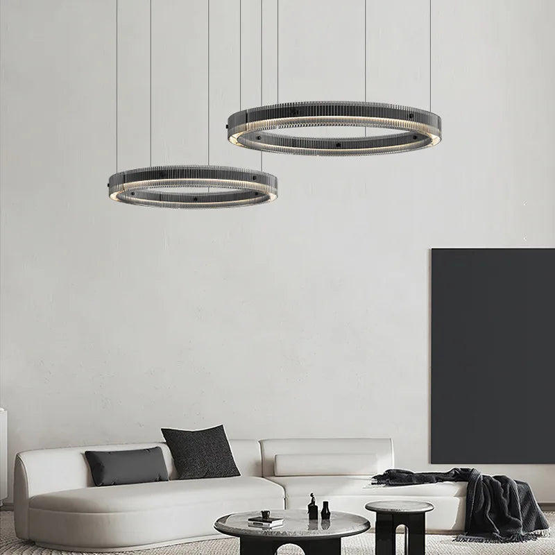 lampadario nordico moderno in vetro led di lusso