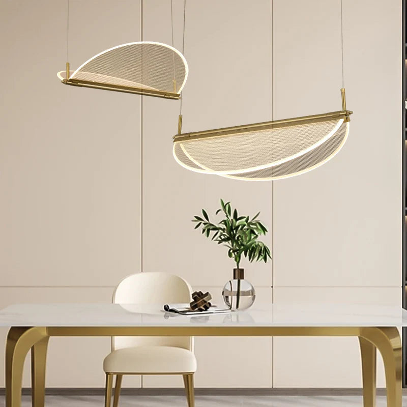 lampadario rettangolare minimalista creativo con angolo regolabile