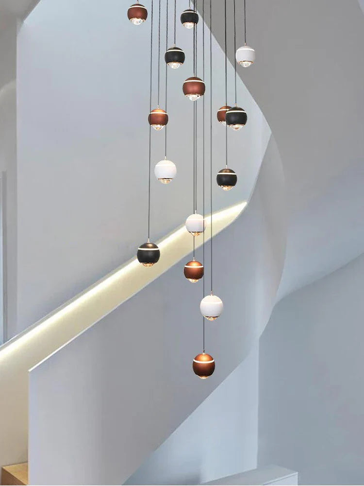 lampadario creativo per un'illuminazione minimalista e moderna