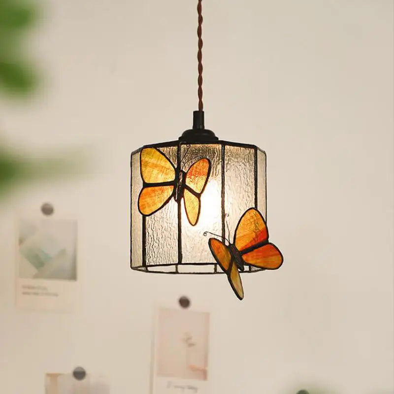 lampadario multicolore stile tiffany per illuminazione interna bambini