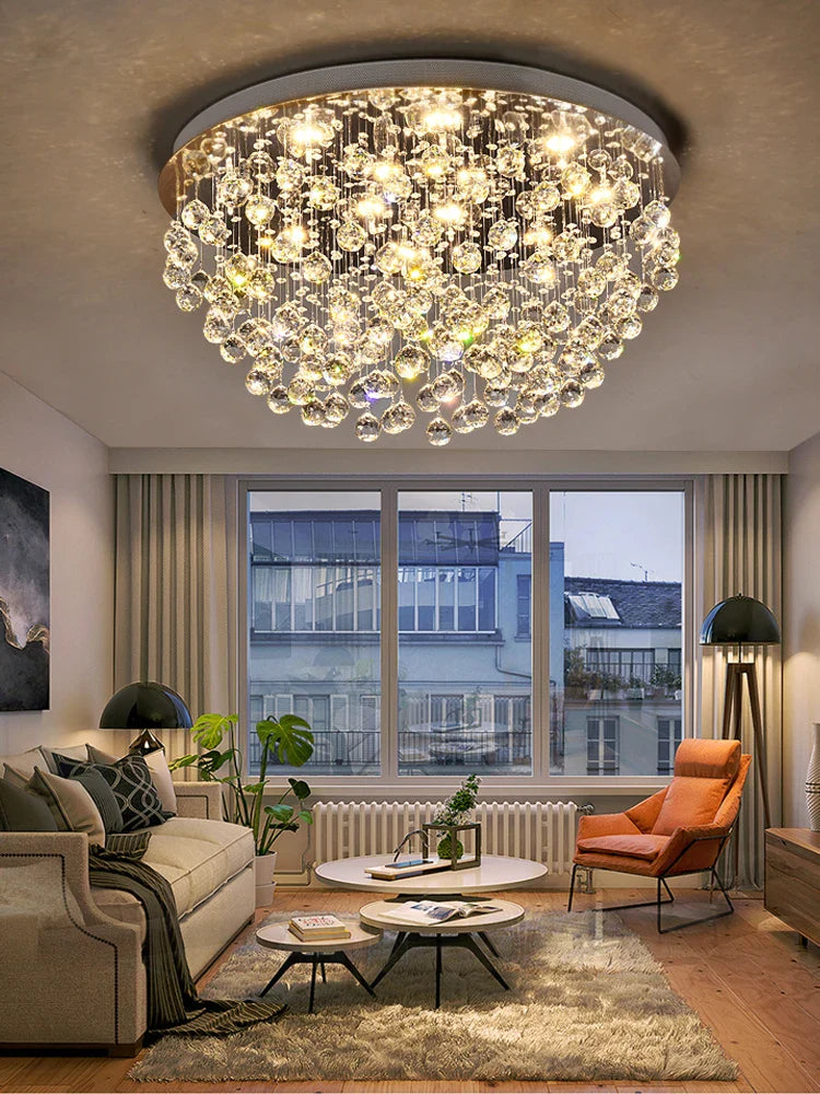 lampadario in cristallo moderno per un'illuminazione di lusso